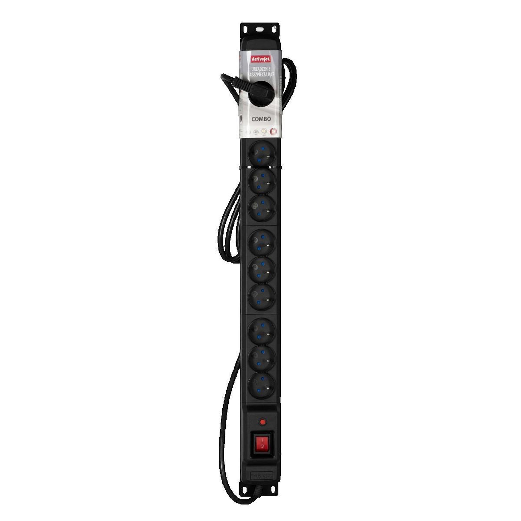 ActiveJet Multiprise Activejet COMBO anti-surtension 12 prises