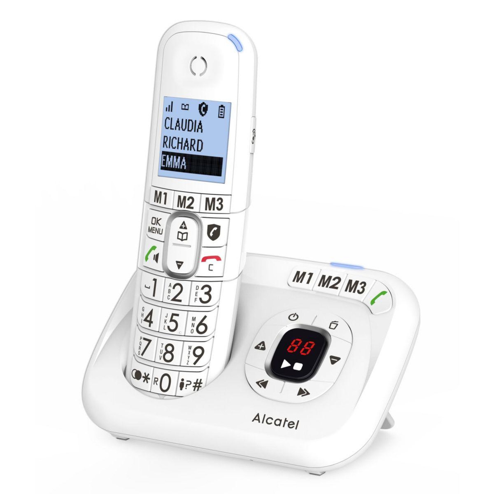 Voir la diapositive 3 : Alcatel Téléphone sans fil XL785 Voice Blanc