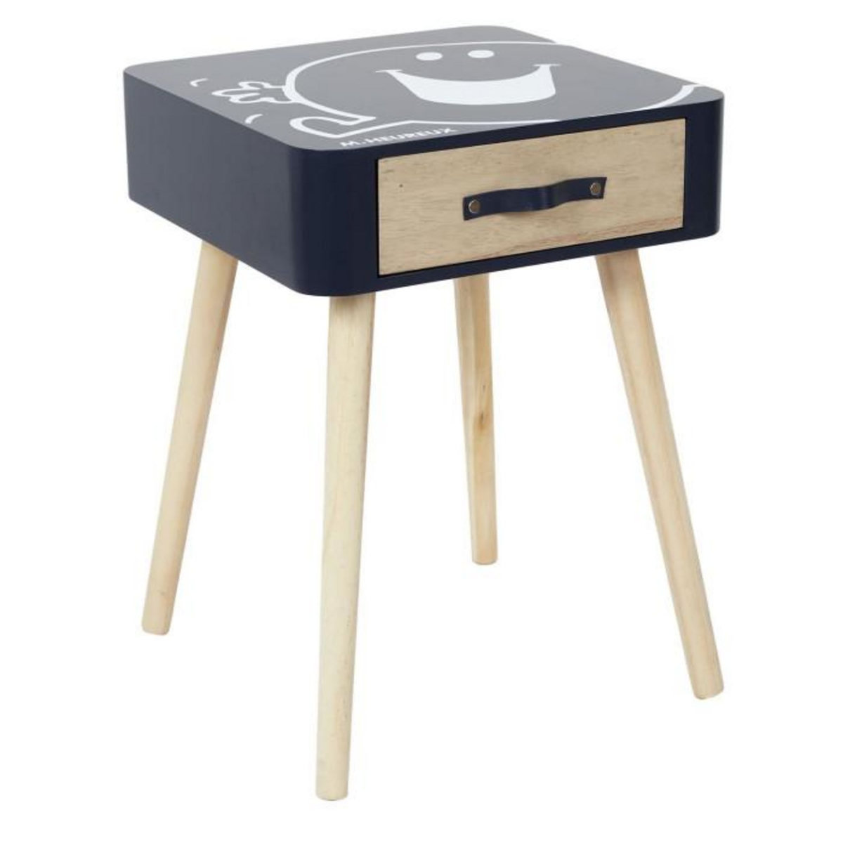 Paris Prix Table de Chevet  Monsieur Heureux  48cm Bleu