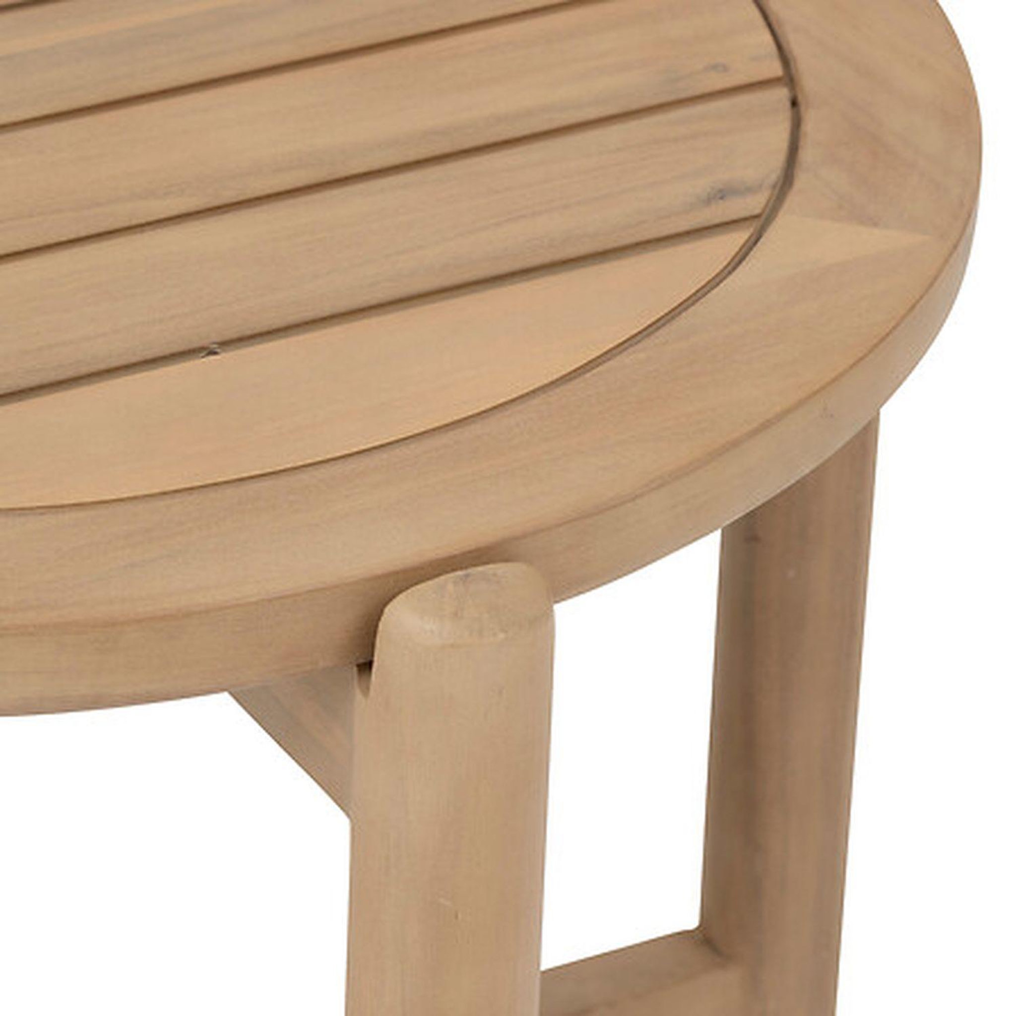 Voir la diapositive 5 : HESPERIDE Table de jardin d'appoint ronde en bois deona - marron