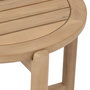 Voir la diapositive 5 : HESPERIDE Table de jardin d'appoint ronde en bois DEONA - Marron