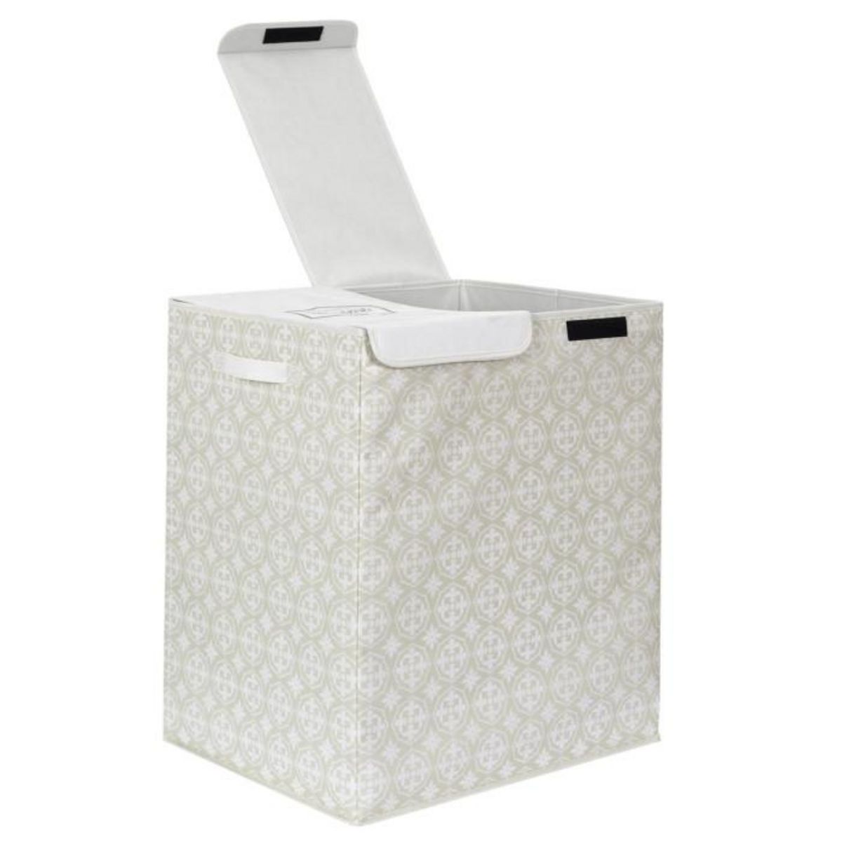 Paris Prix Panier à Linge Double  Ma Petite Buanderie  57cm Beige