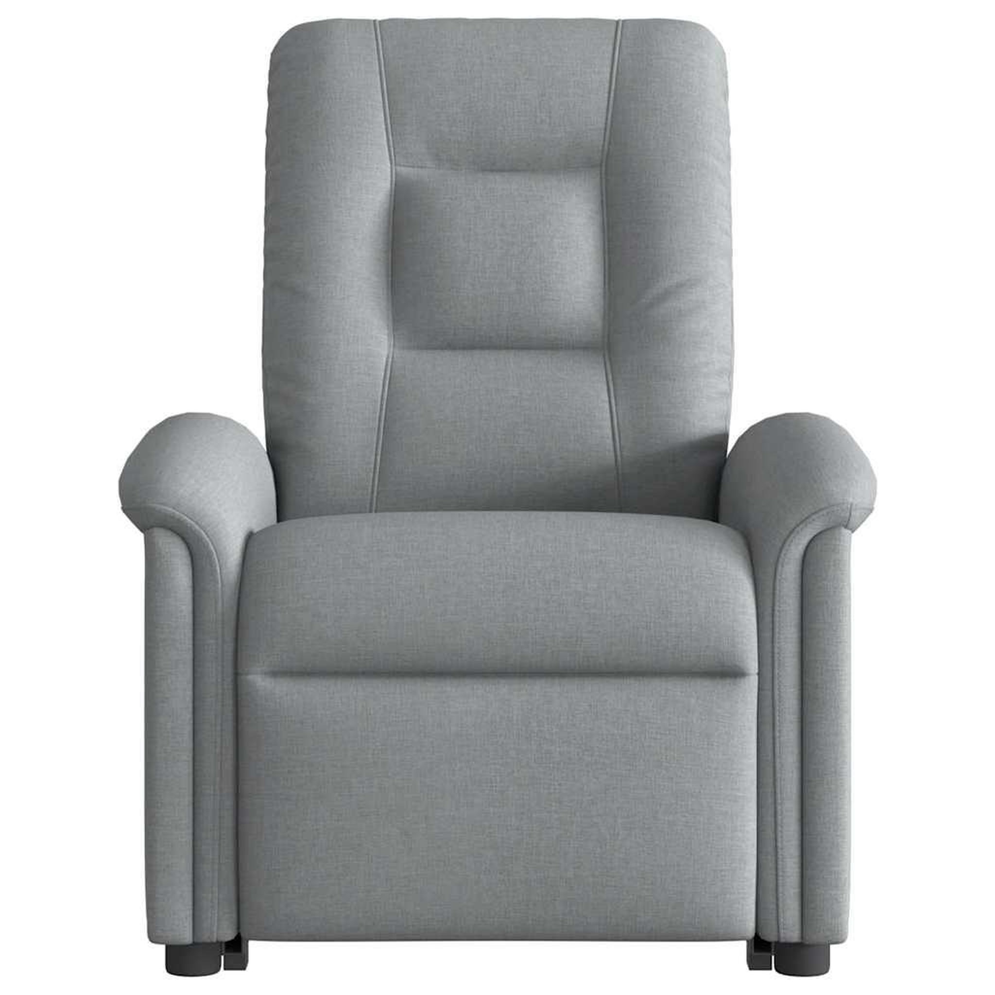Voir la diapositive 5 : VIDAXL Fauteuil inclinable de massage electrique Gris clair Tissu