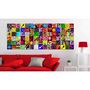 Voir la diapositive 2 : Paris Prix Tableau Imprimé  Colourful Abstraction
