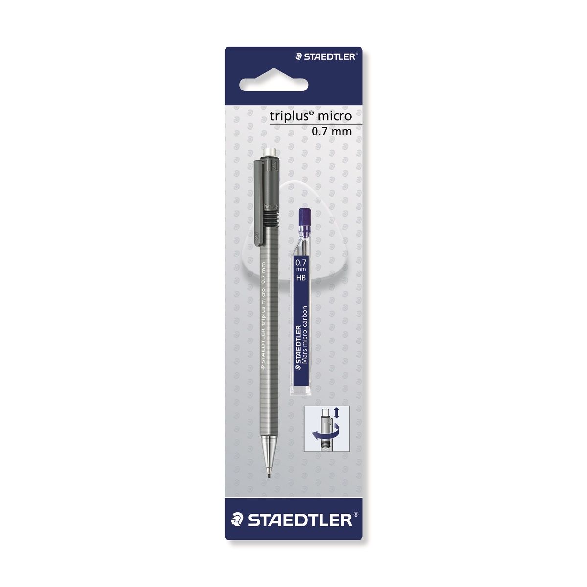 STAEDTLER Porte mine 0.7mm avec Etui 12 mines 0.7mm HB