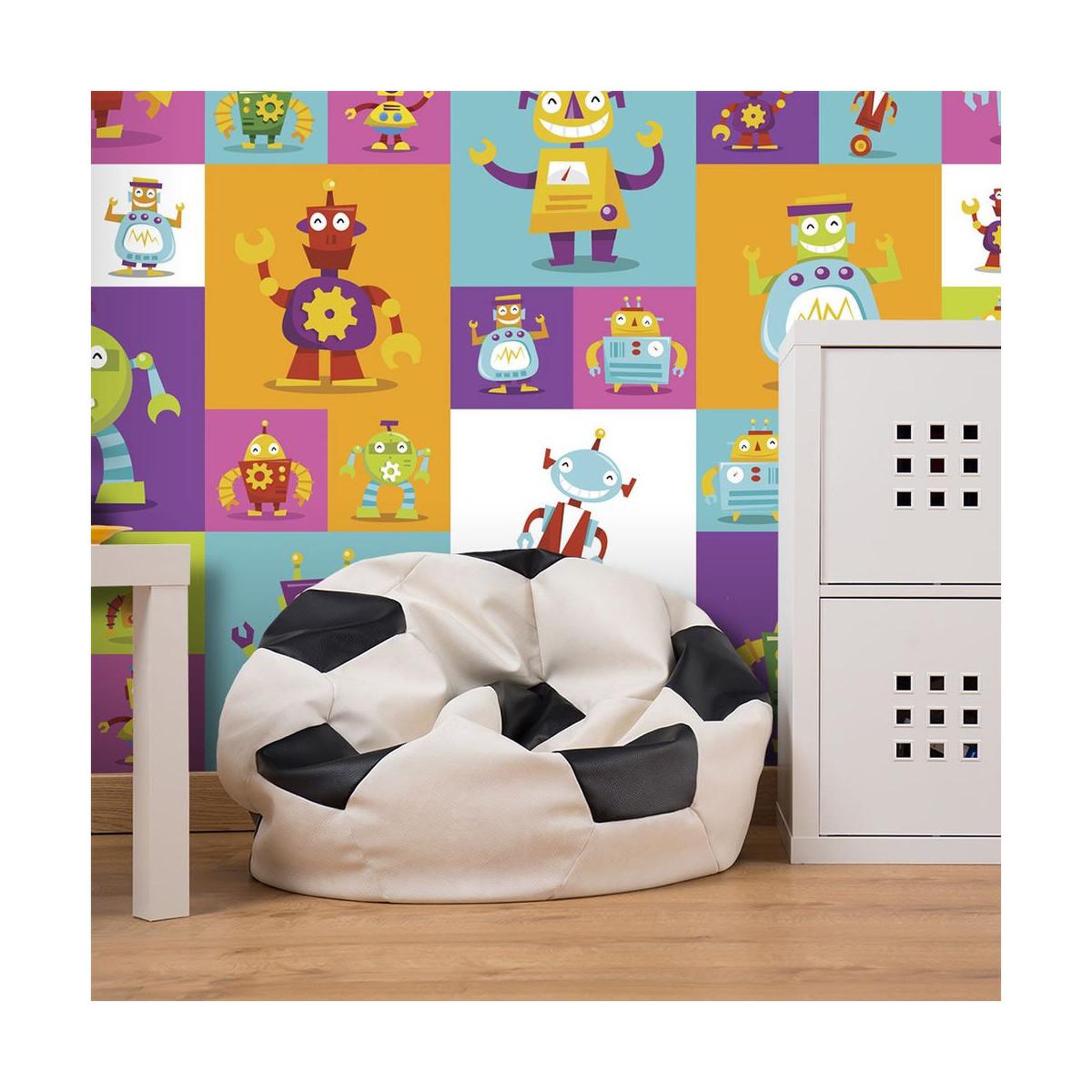 Paris Prix Papier peint  colorful robots  50x1000cm