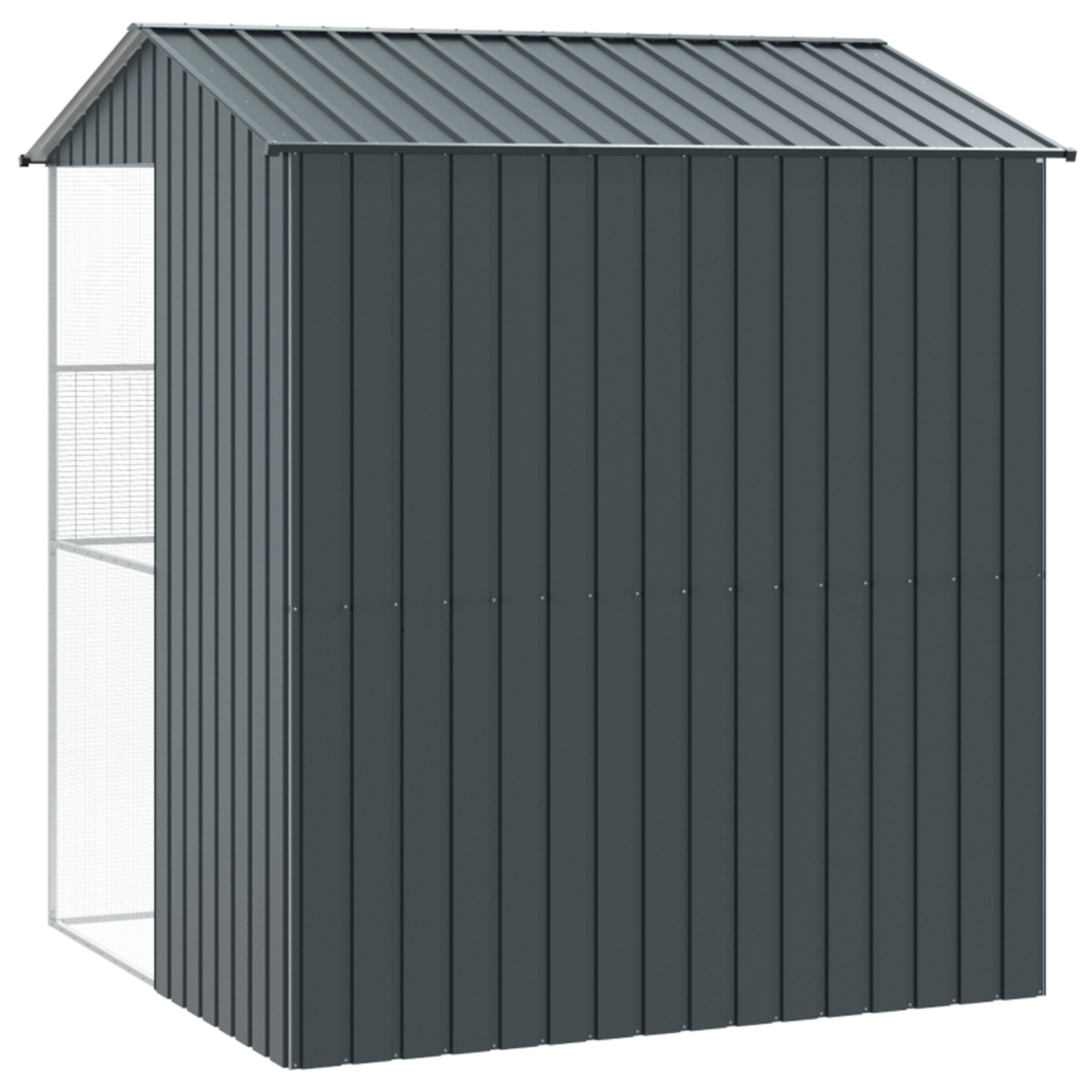 VIDAXL Aviary pour oiseaux Anthracite 215x210x247 cm en acier