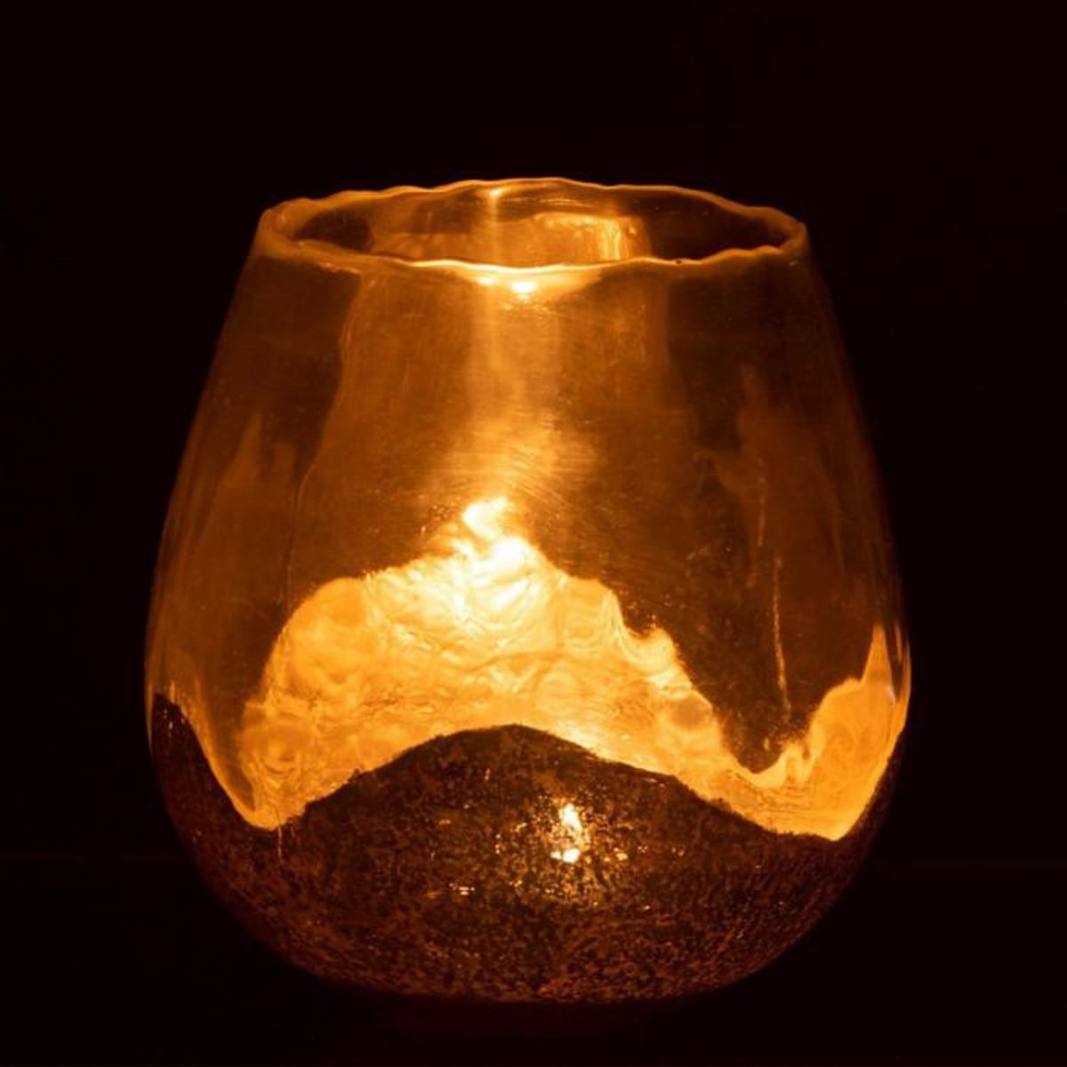 Paris Prix Photophore Rond en Verre  Zoé  18cm Transparent