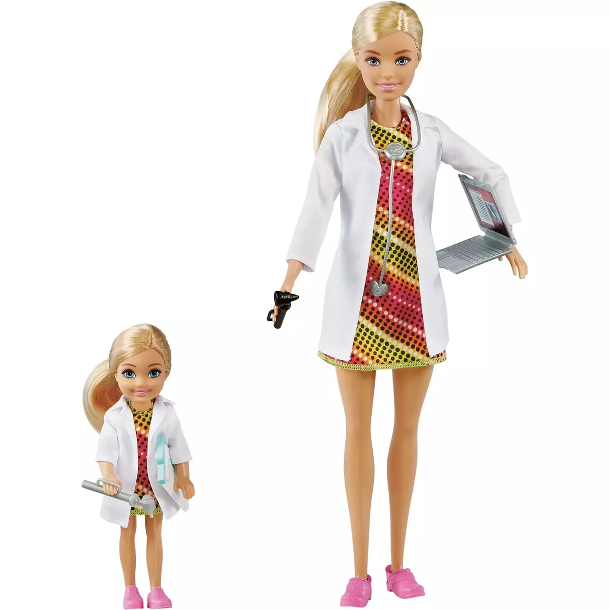 MATTEL Coffret métiers poupées Barbie et Chelsea