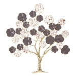 Paris Prix Décoration Murale en Métal  Albero Purpy  80cm Multicolore