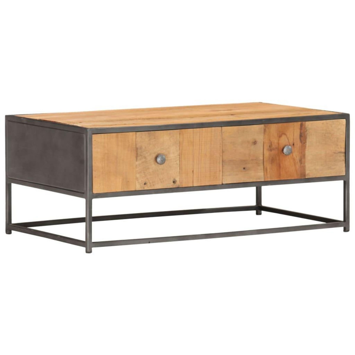 VIDAXL Table basse 90 x 50 x 35 cm Bois de recuperation massif