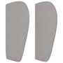 Voir la diapositive 4 : VIDAXL Tete de lit avec oreilles Gris clair 93x23x78/88 cm Tissu