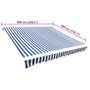 Voir la diapositive 6 : VIDAXL Toit d'auvent Toile Bleu et blanc 6x3 m (Cadre non inclus)