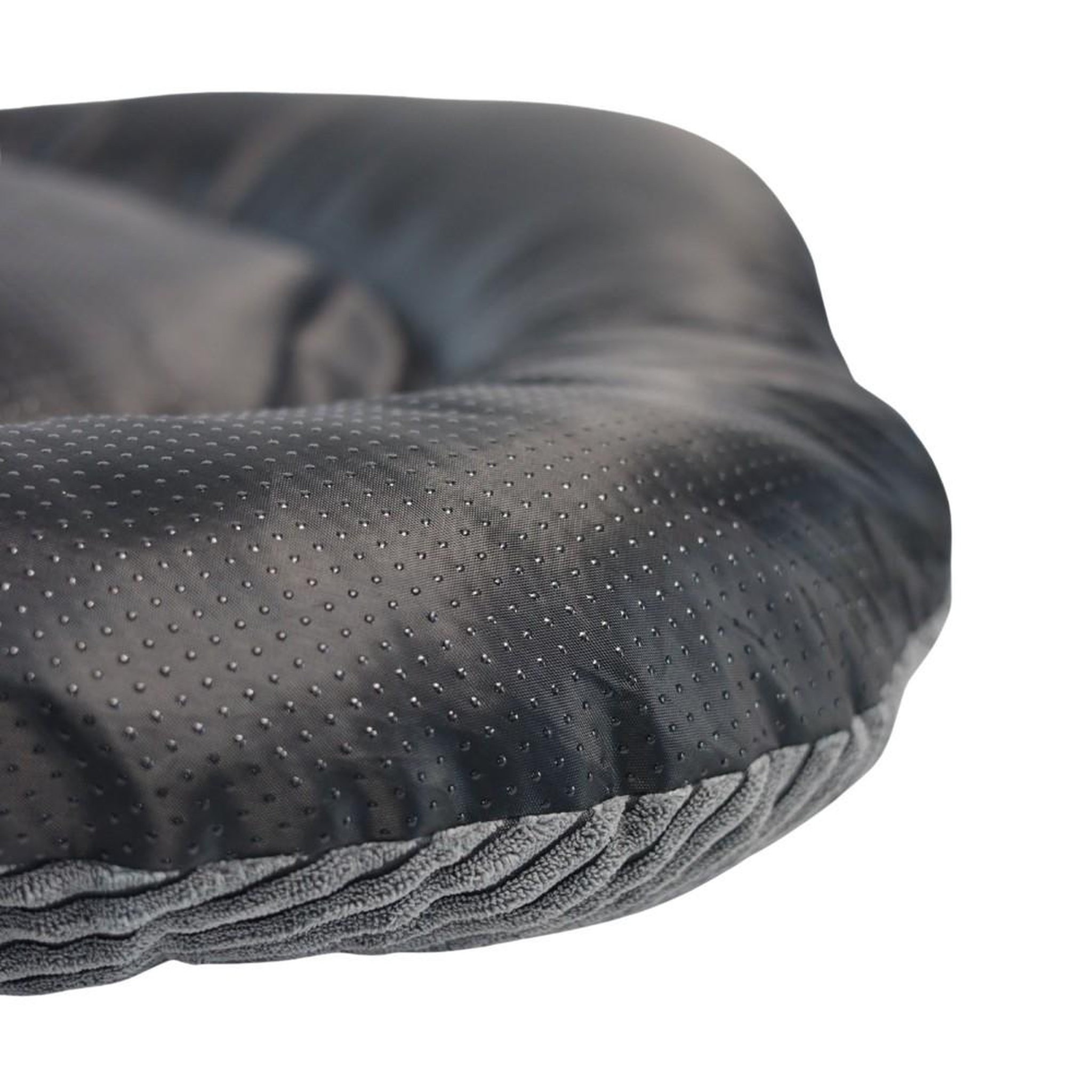 Voir la diapositive 4 : MON AMI LUKI Coussin ovale antidérapant velours côtelé couleur gris pour chien