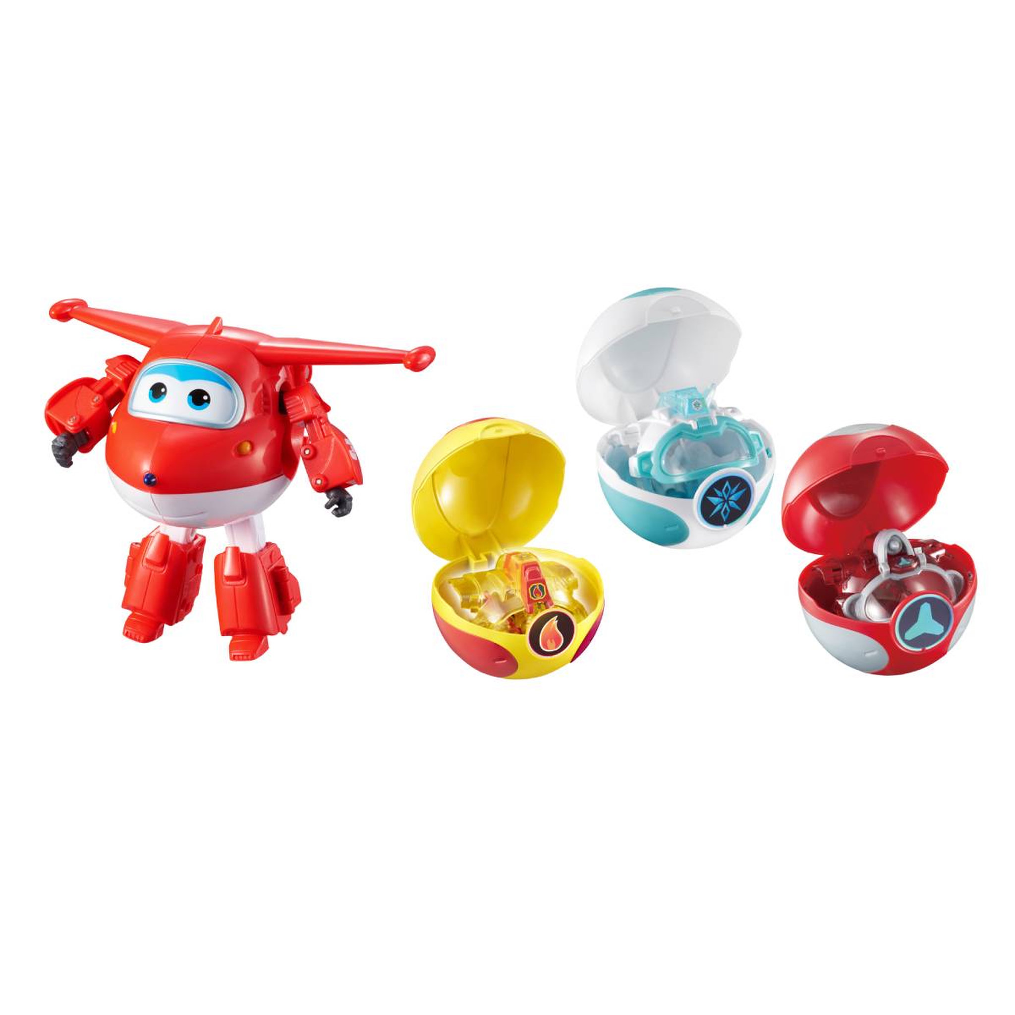 Voir la diapositive 1 : Auldey Super Wings Transforming + 3 Super balles
