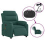 Voir la diapositive 5 : VIDAXL Fauteuil de massage inclinable electrique Vert fonce Tissu