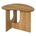 Paris Prix Table d'Appoint Asymétrique  Calypso  60cm Marron