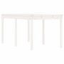 Voir la diapositive 2 : VIDAXL Table de jardin blanc 159,5x82,5x76 cm bois massif de pin