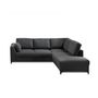 Voir la diapositive 6 : LISA DESIGN Tala - canapé d'angle droit - convertible - 5 places - en tissu