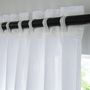 Voir la diapositive 2 : FUTURE HOME Rideau uni en gaze de coton pattes cachées à l'unité 140x260cm