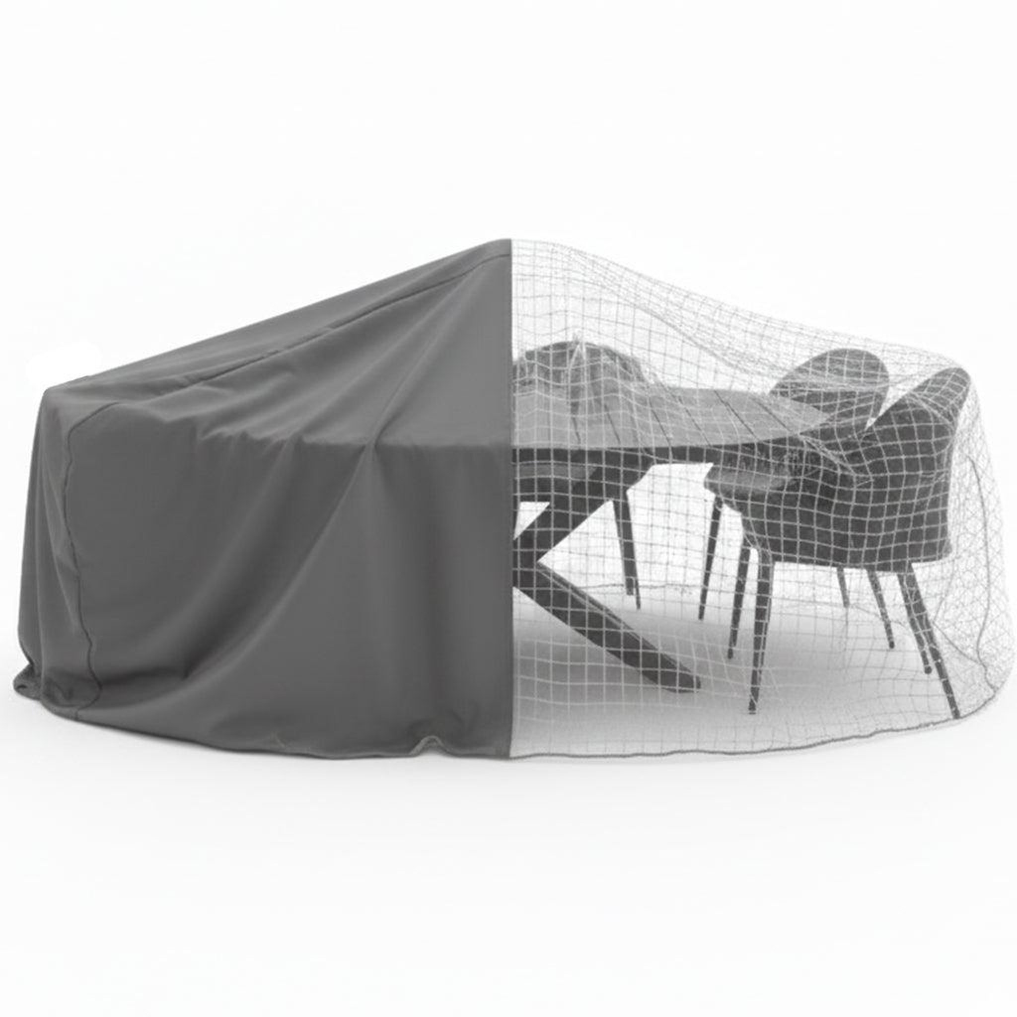 Jardiline Housse TABLE RONDE + CHAISES - 6 pers. - Ø 160 x 70 cm - Cover Air
