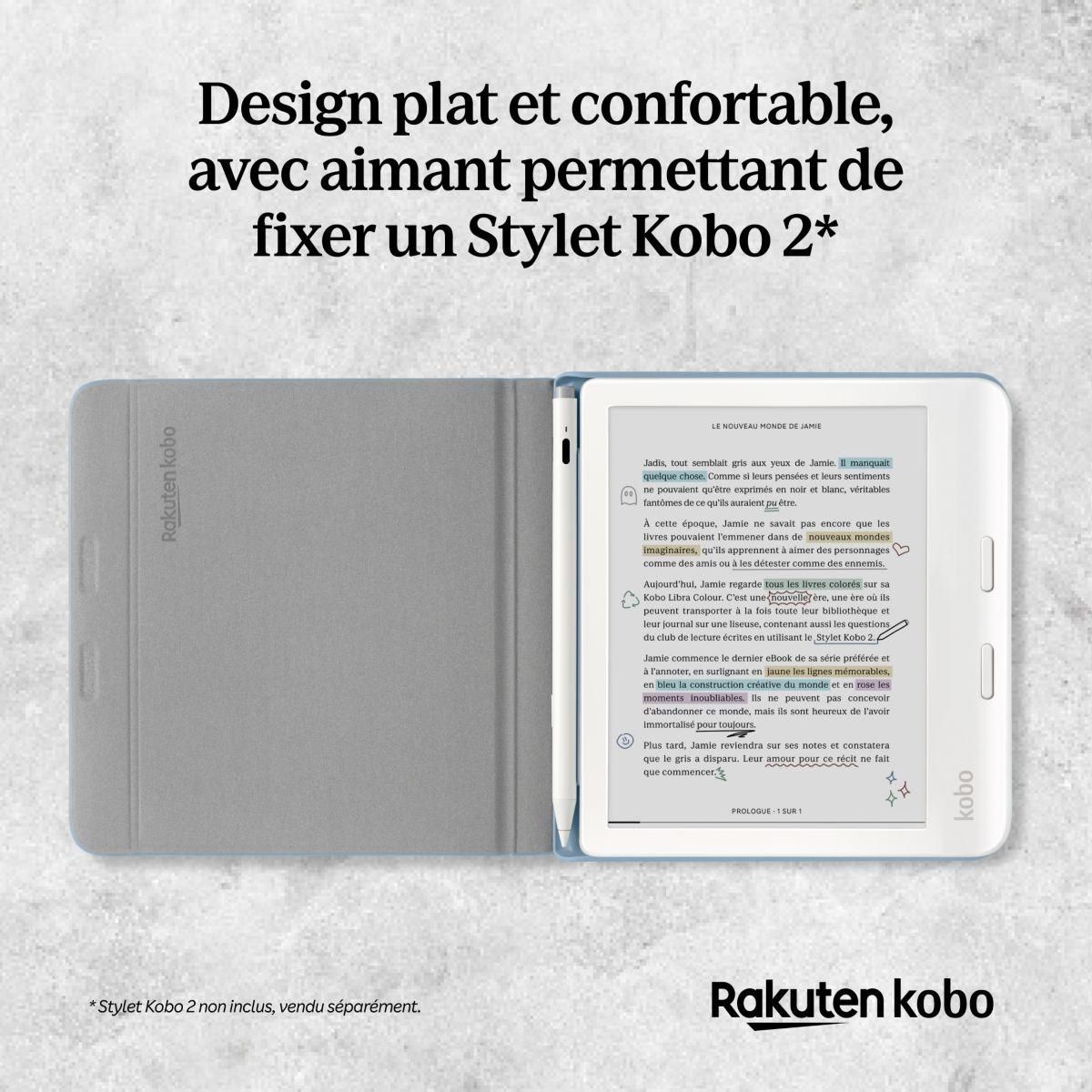kobo Pochette Libra Cover Notebook Bleu