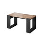 Voir la diapositive 1 : BEST MOBILIER Willow - table basse - effet bois et gris - 120 cm - style industriel