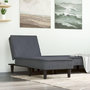 Voir la diapositive 1 : VIDAXL Chaise longue gris fonce velours
