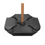 Voir la diapositive 2 : SWEEEK Pied triangle en plastique anthracite pour parasol - Baso