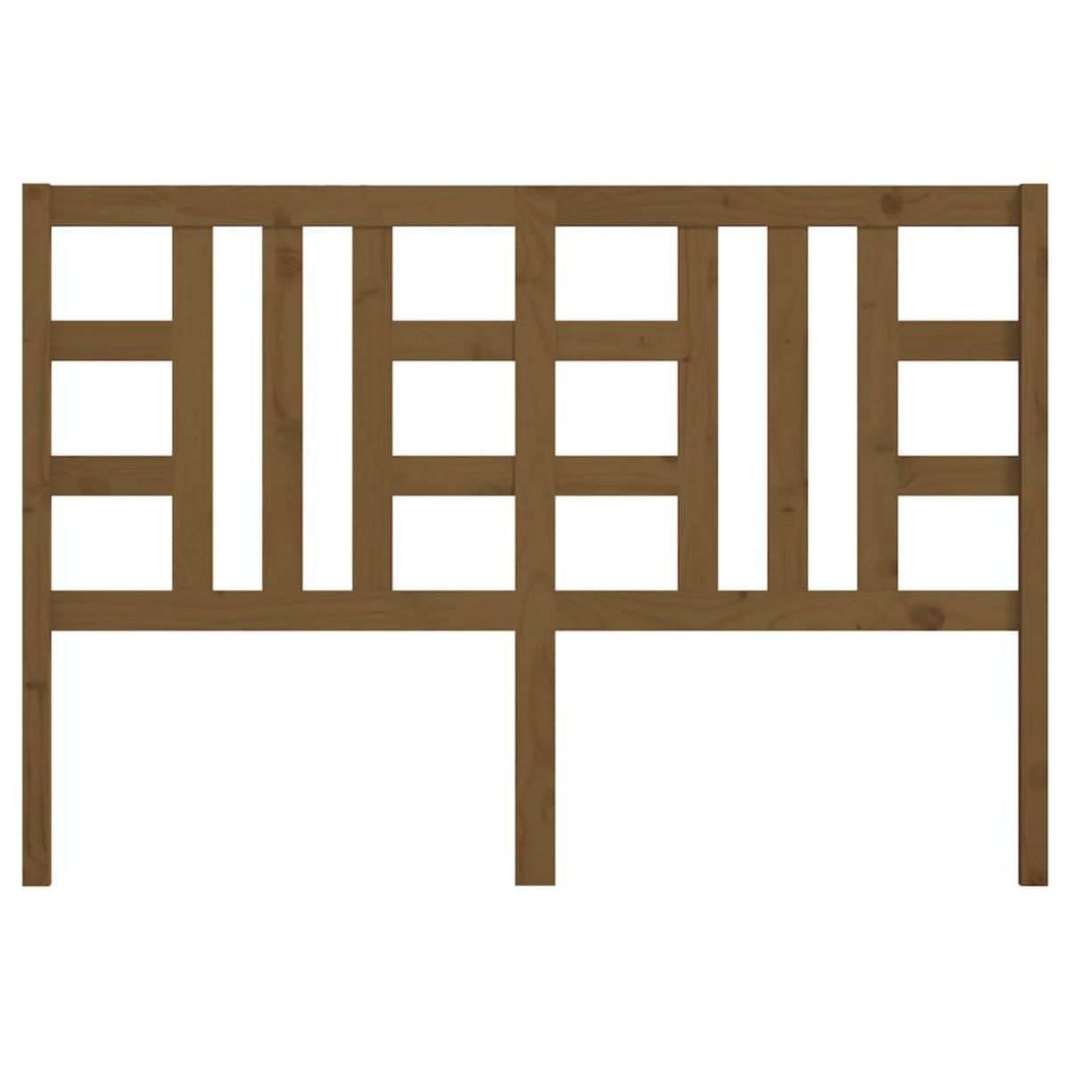 VIDAXL Tete de lit Marron miel 146x4x100 cm Bois massif de pin