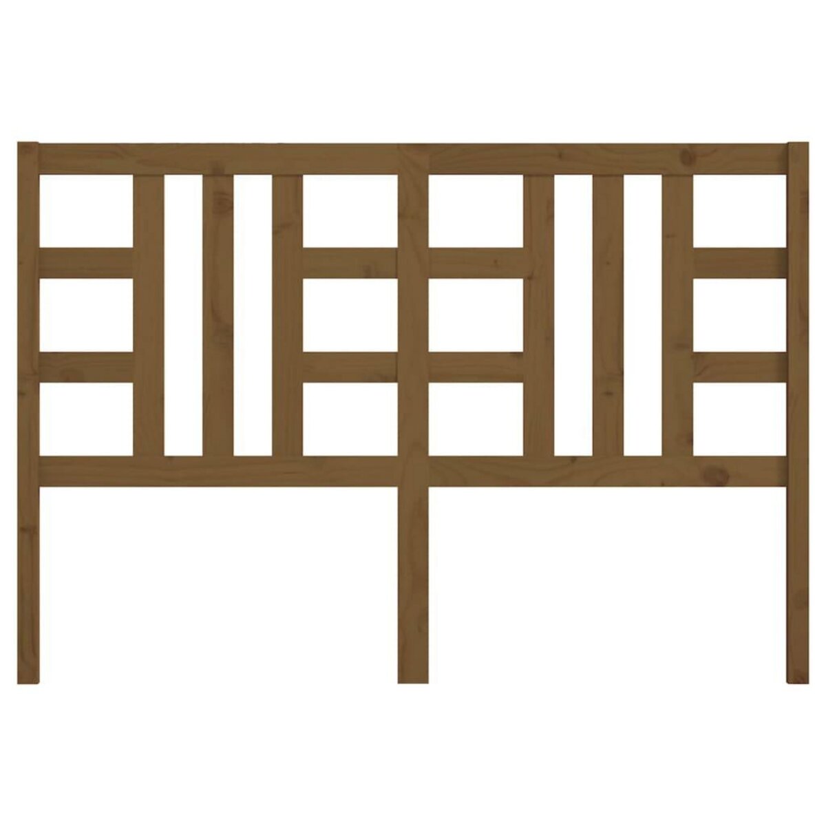 VIDAXL Tete de lit Marron miel 146x4x100 cm Bois massif de pin