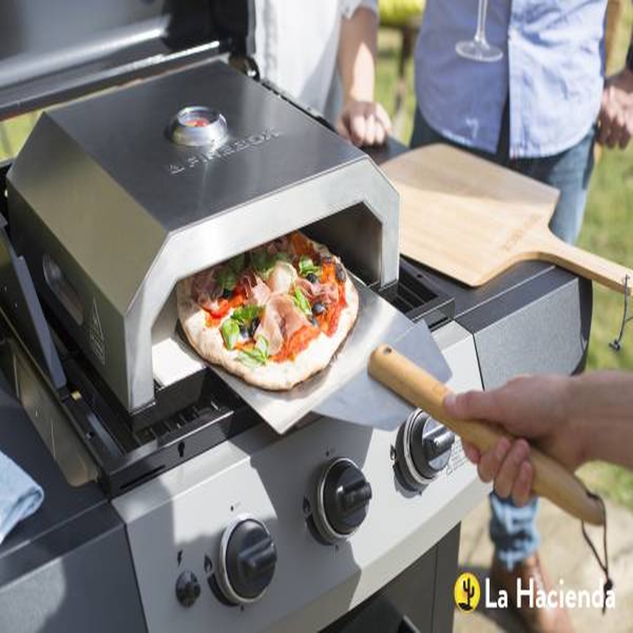 Voir la diapositive 1 : Four à pizza pour barbecue - Acier inoxydable - 20x40x44.5cm - FIREBOX