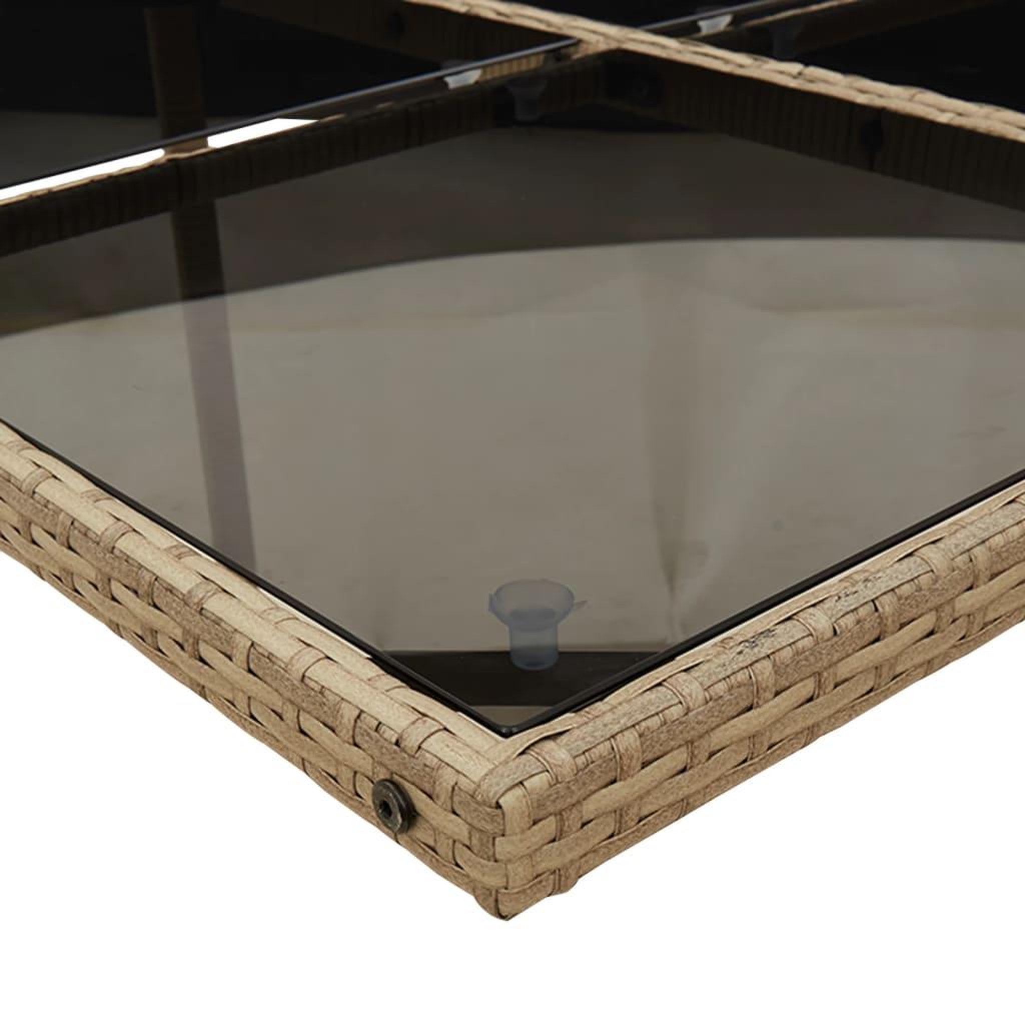 Voir la diapositive 4 : VIDAXL Ensemble a manger de jardin et coussins 11 pcs melange beige