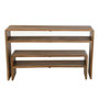 Voir la diapositive 5 : Paris Prix Lot de 2 Consoles en Bois  Teck  130cm Naturel