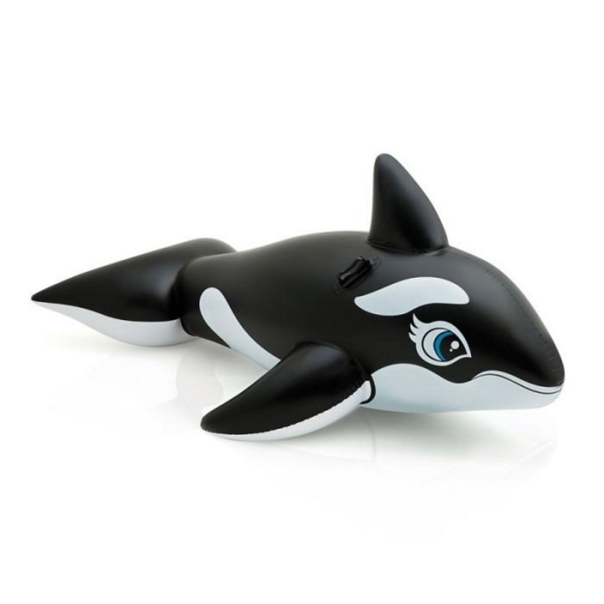 INTEX Bouée Gonflable à Chevaucher  Orque  193cm Noir