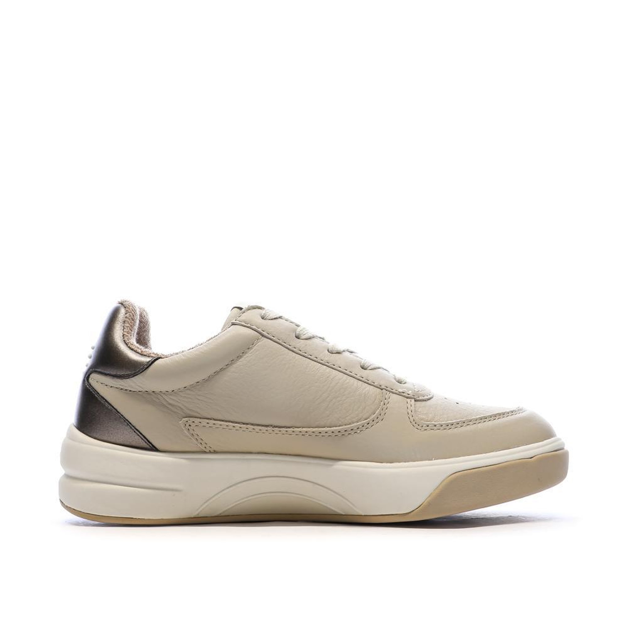 Voir la diapositive 2 : TBS Baskets Beige Femme TBS CLAUZIP