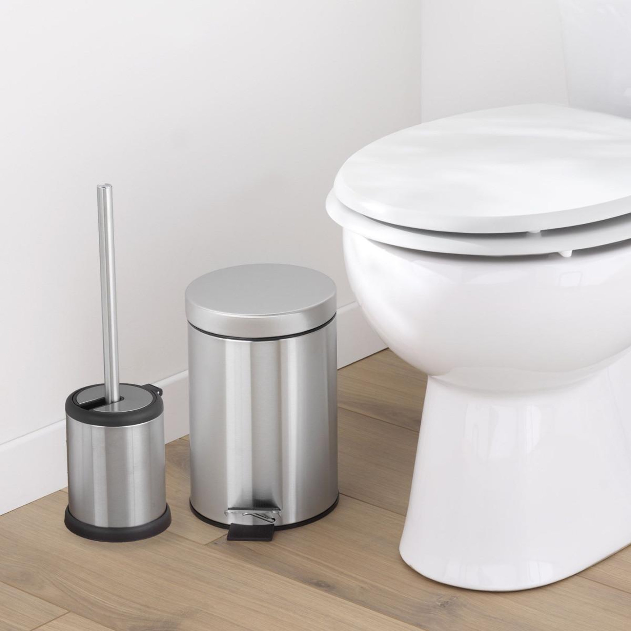 Voir la diapositive 3 : Douceur d'Intérieur Brosse wc en inox  inoxia  38cm chrome
