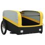 Voir la diapositive 5 : VIDAXL Remorque de vélo noir et jaune 45 kg fer
