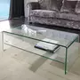 NOUVOMEUBLE Table basse en verre design CALEB