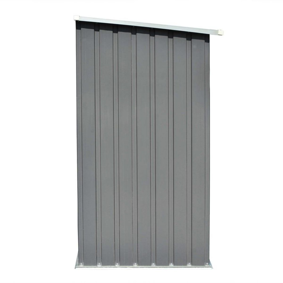 VIDAXL Abri de stockage de bois Acier galvanise 163x83x154 cm Gris