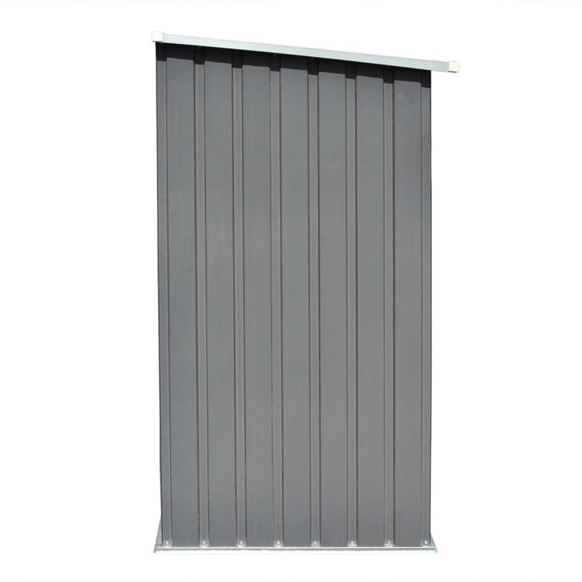 VIDAXL Abri de stockage de bois Acier galvanise 163x83x154 cm Gris