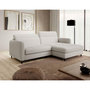 Voir la diapositive 1 : BEST MOBILIER Sagada - canapé d'angle droit 4 places - convertible avec coffre et têtières - en tissu bouclette