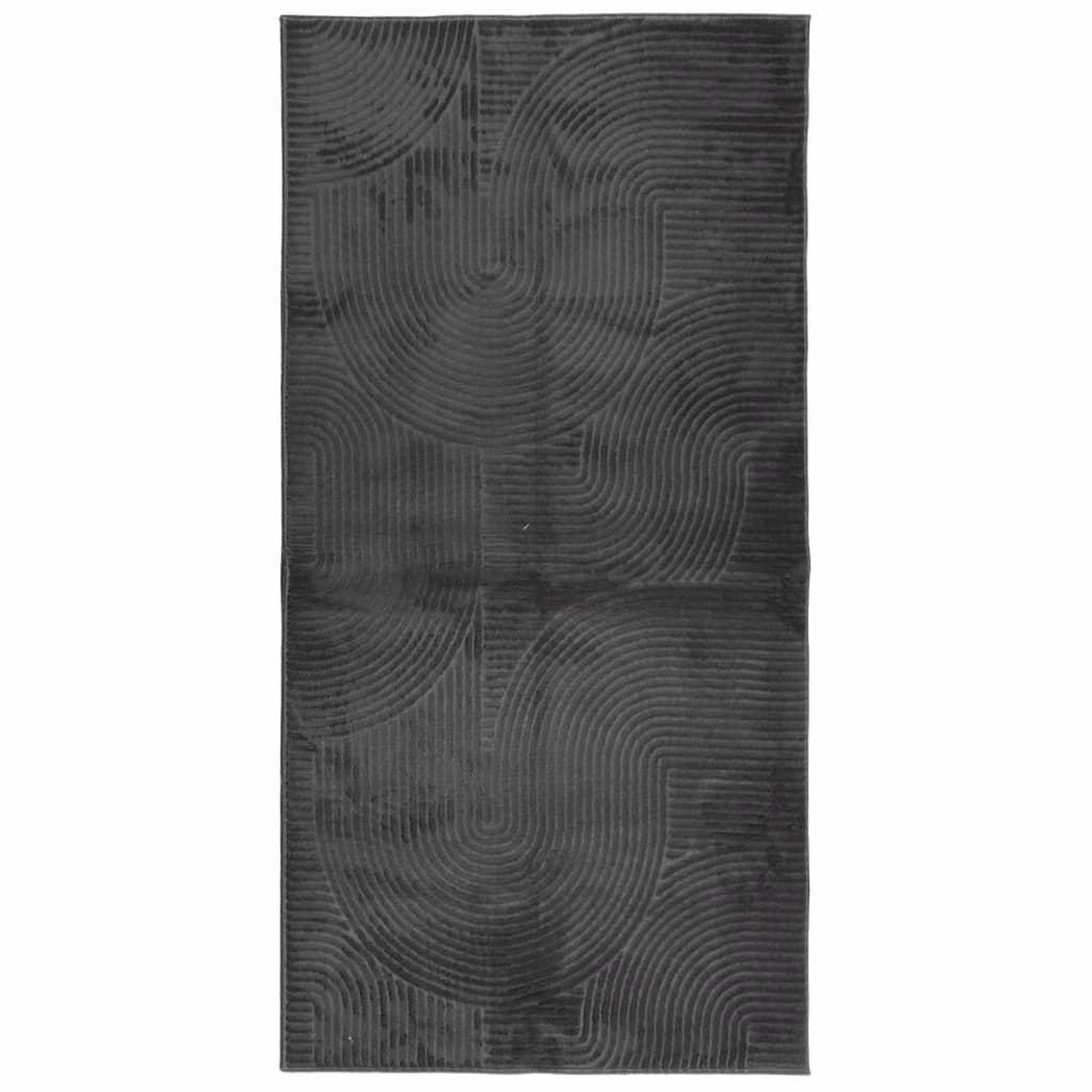 Voir la diapositive 2 : VIDAXL Tapis IZA poils courts style scandinave anthracite 100x200 cm