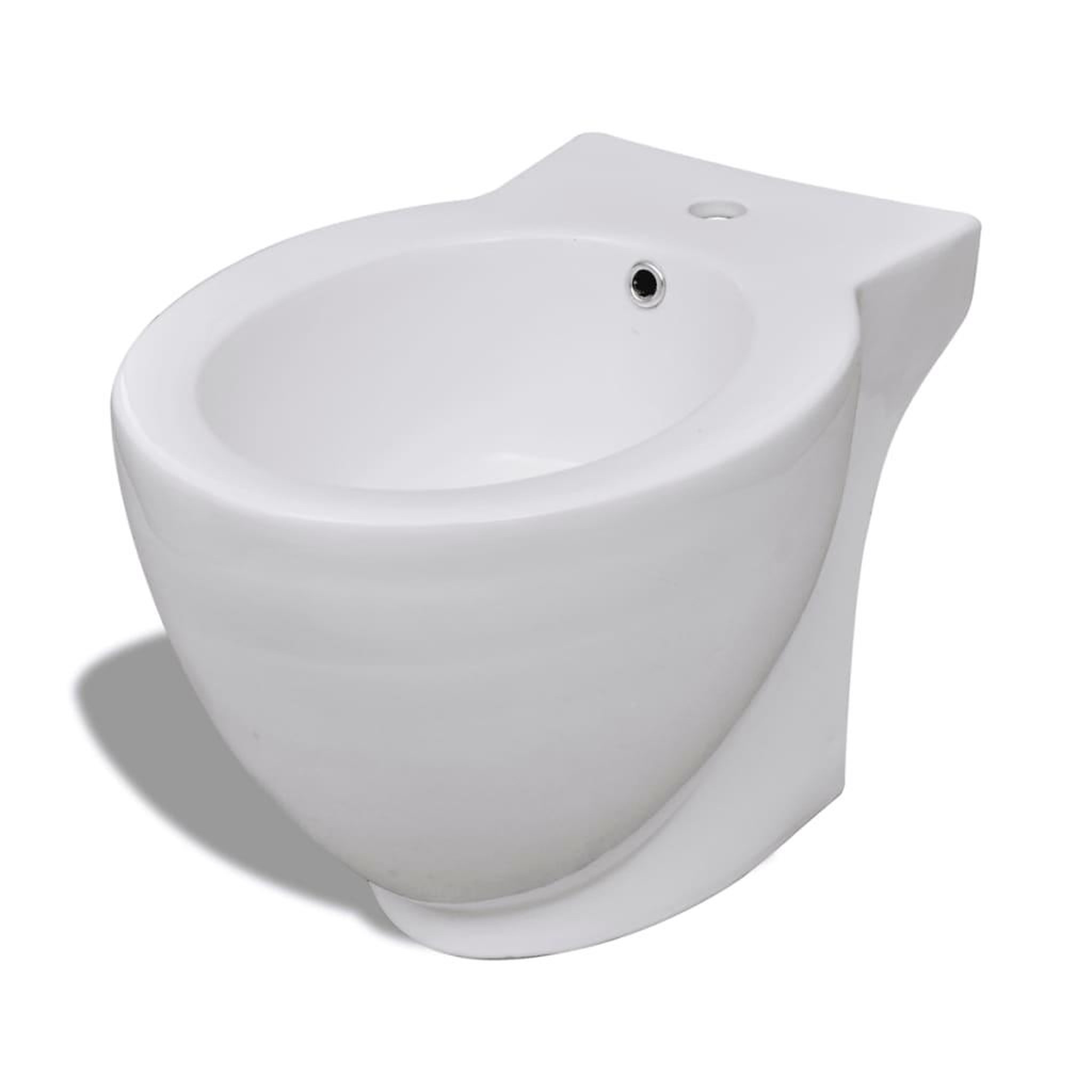 VIDAXL Bidet rond ceramique haute qualite blanc