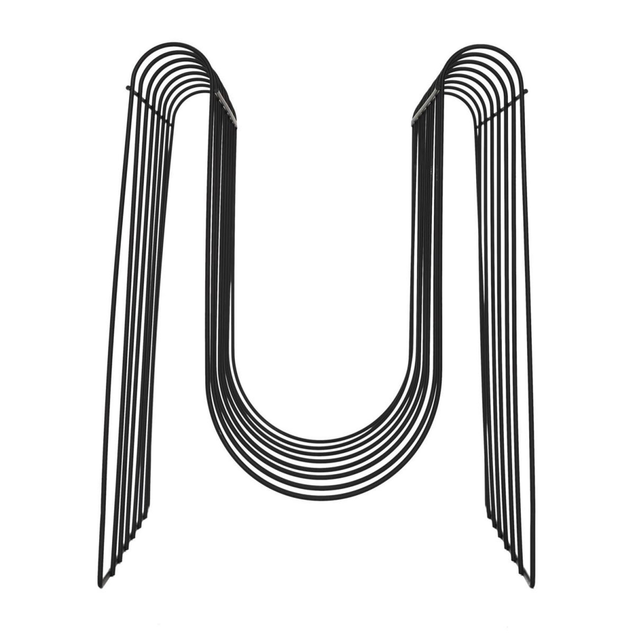 Voir la diapositive 3 : The Home Deco Factory Range Magazines Design  Filaire  33cm Noir