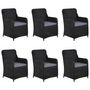 Voir la diapositive 5 : VIDAXL Ensemble a manger de jardin 9 pcs Noir
