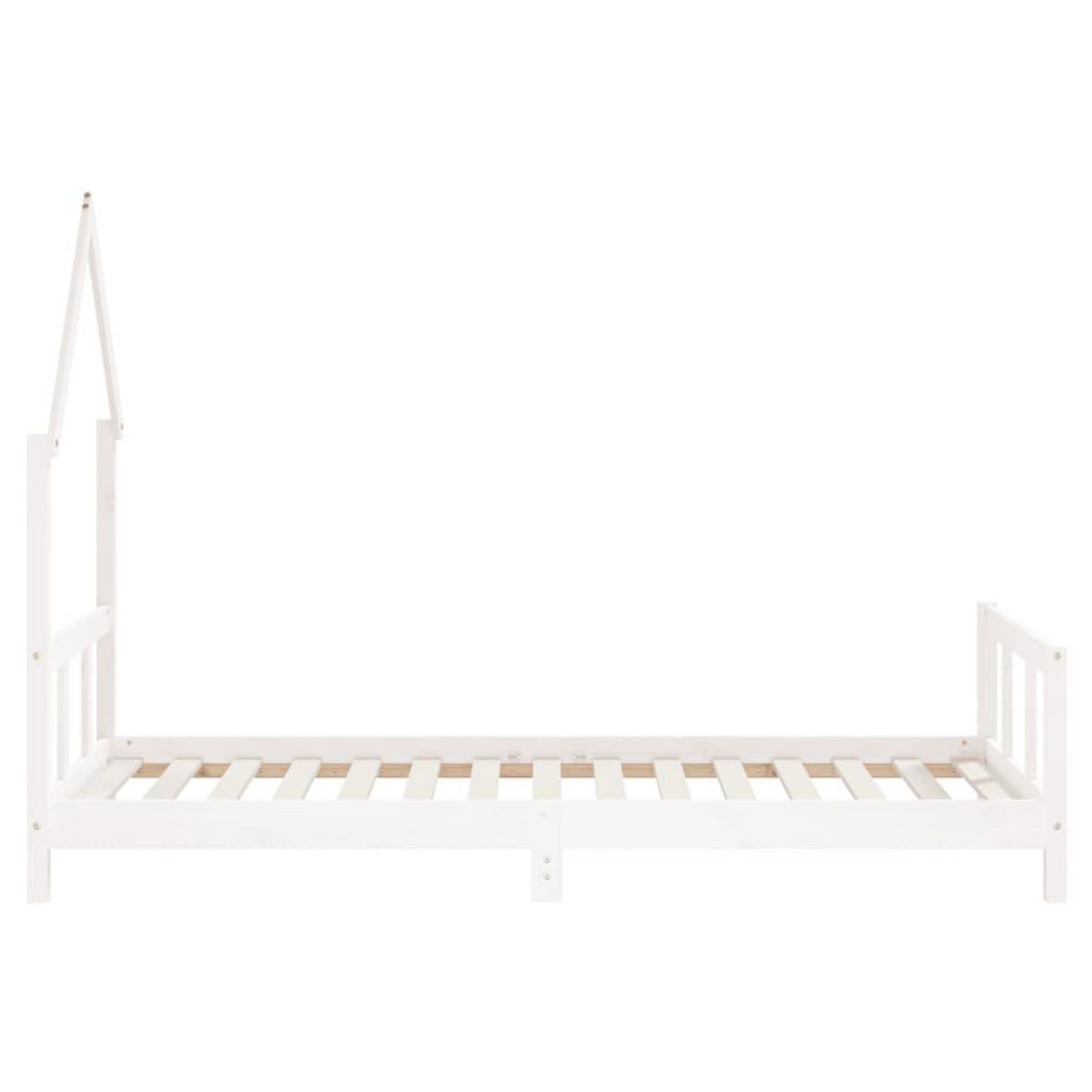 VIDAXL Cadre de lit pour enfants blanc 90x190 cm bois de pin massif