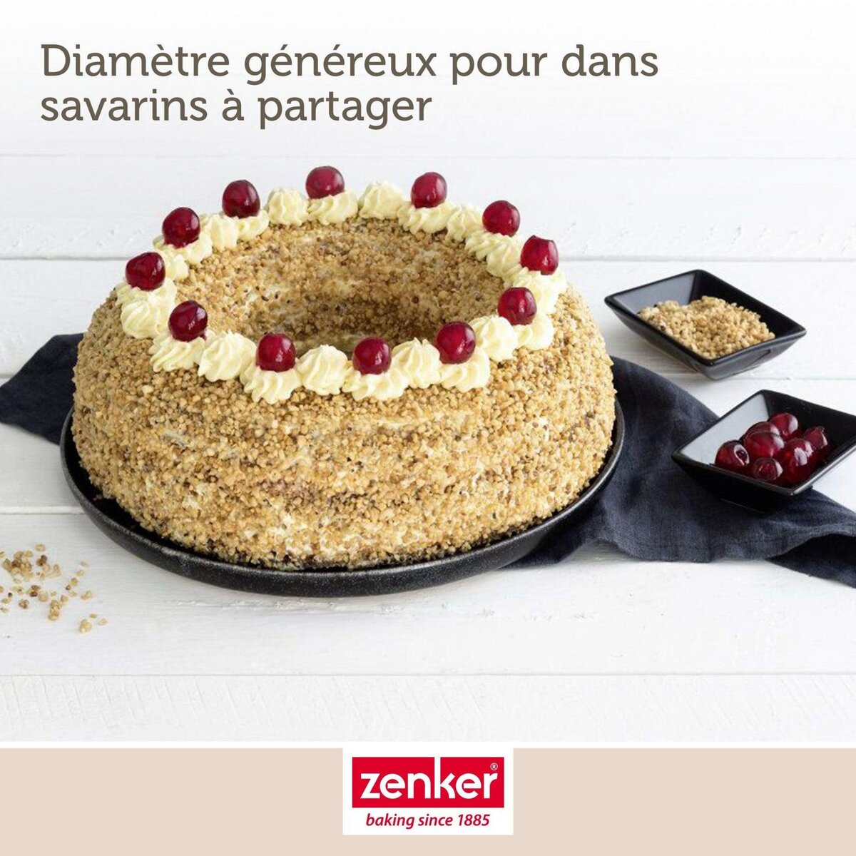 ZENKER Moule à savarin 28 cm Zenker Black Metallic