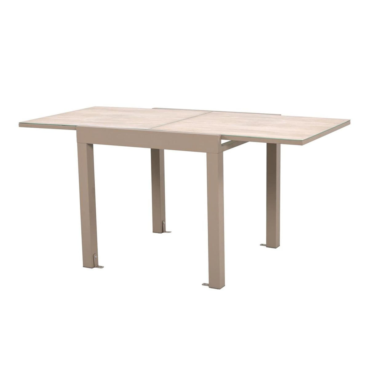 Paris Prix Table de Jardin Extensible  Ornela  80-160cm Naturel