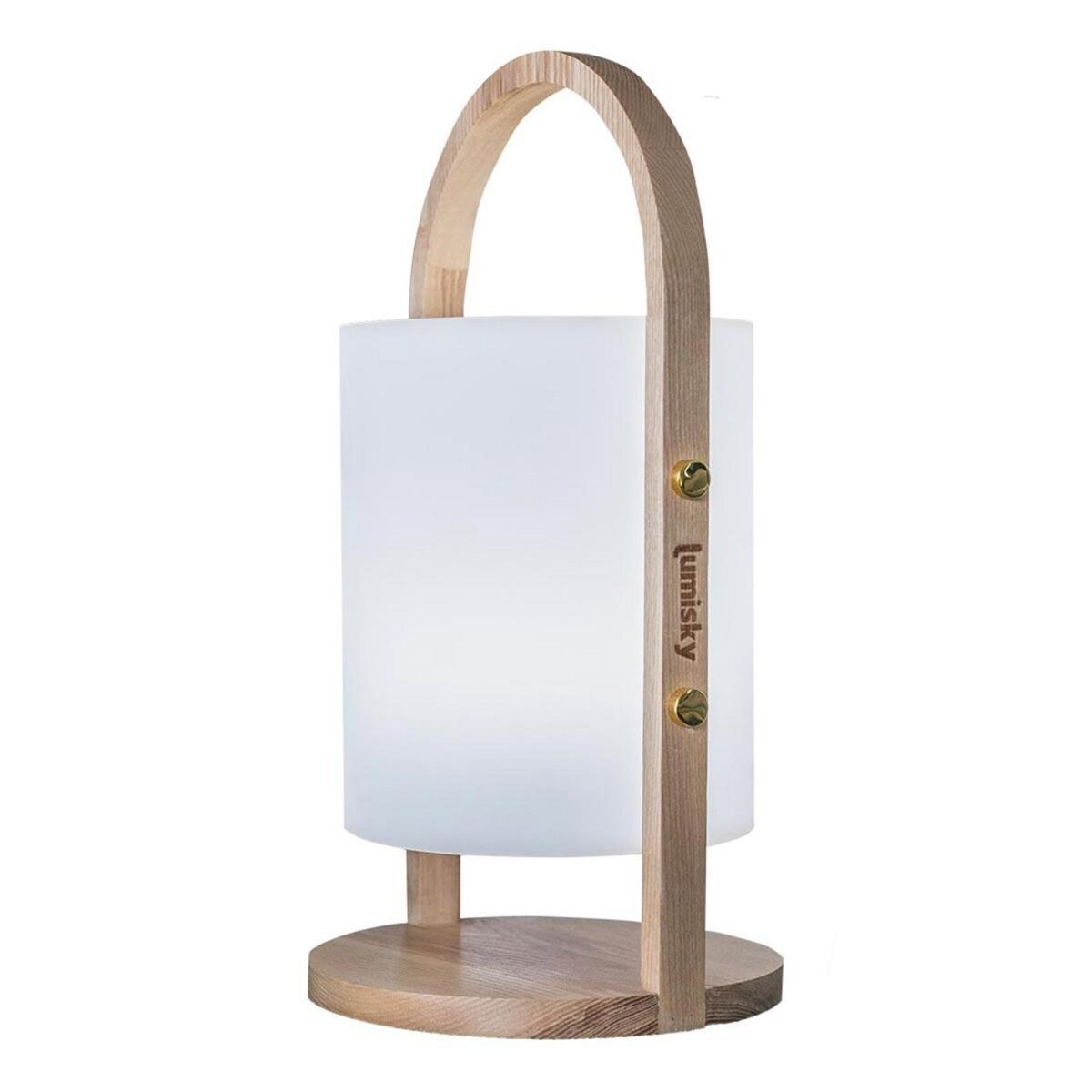 Lumisky Lanterne sans fil LED WOODY Bois Bois H37CM